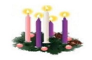 picture of Advent candles in a wreath